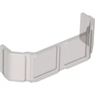 Glass for Train Front 2 x 6 x 2 / Trans-Brown