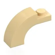 Brick Arch 1 x 3 x 1 2/3 Curved Top / Dark Azure