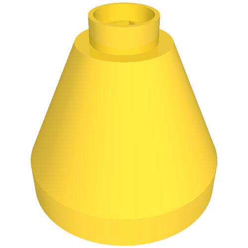 Lego Duplo Cone 2 x 2 x 1 2/3 / Yellow
