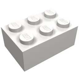 Brick 2 x 3 / Very Light Bluish Gray