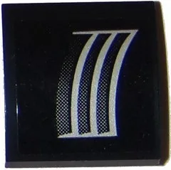 Slope, Curved 2 x 2 x 2/3 with Chevrolet Camaro Air Vents Pattern Model Left Side (Sticker) - Set 75874