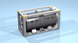 20-Feet Container (8 studs wide) with gray Tank