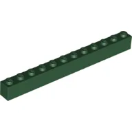 Brick 1 x 12 / Dark Green