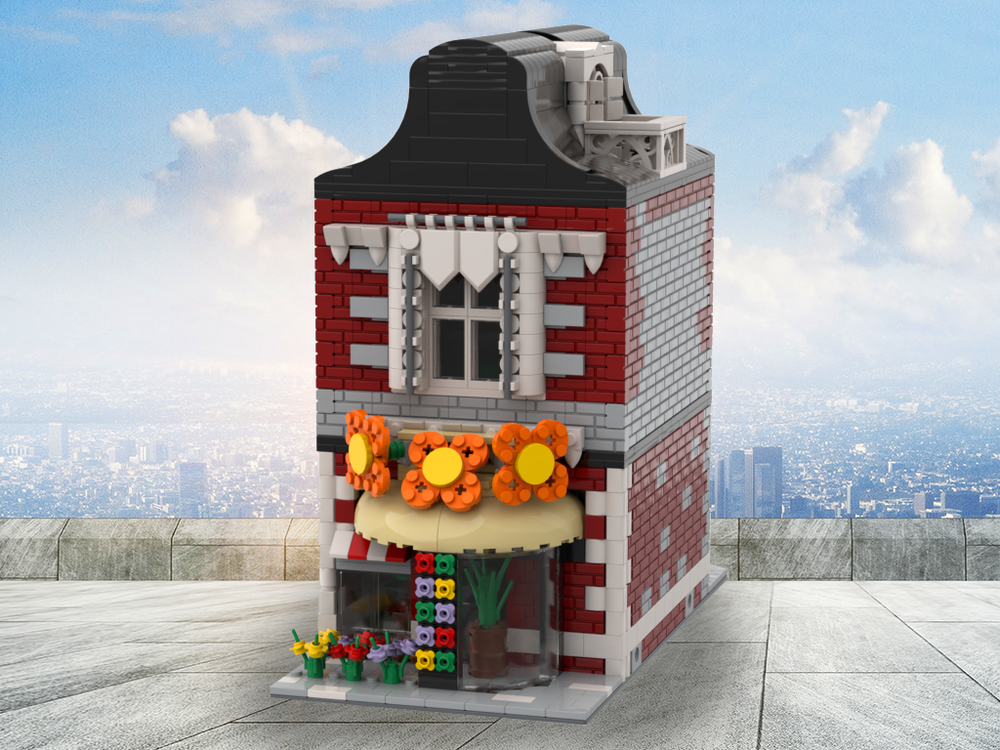 Lego Modular Flower Store Building