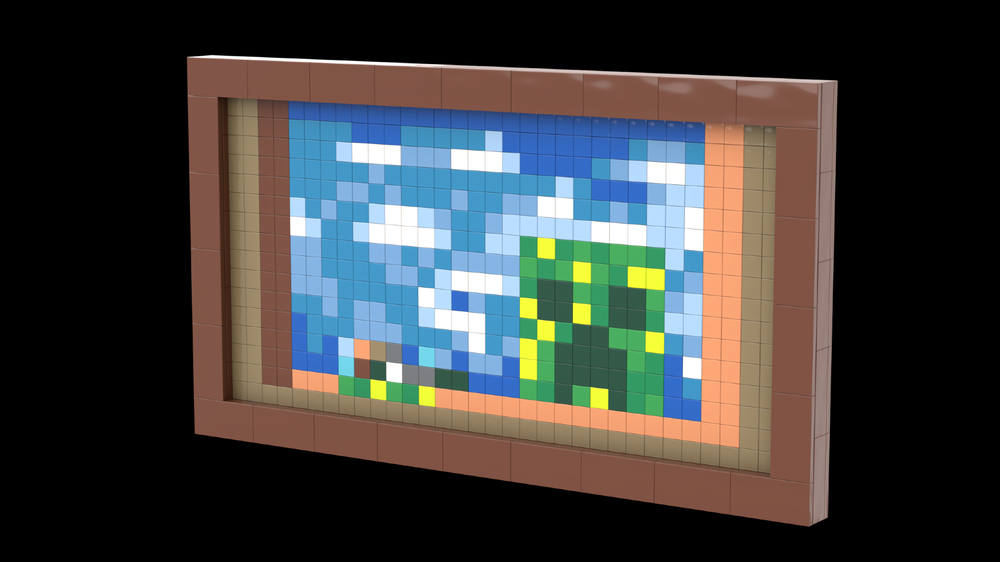 Lego Creeper Picture and Frame