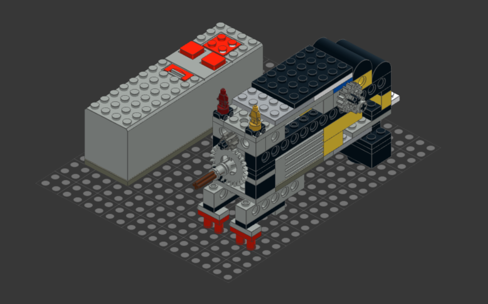 Lego gear reduction 144:1