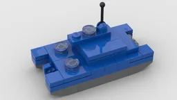 MINI MOC TANK MOON "TINTIN AND MILOU"