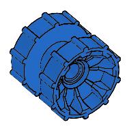 Lego Technic Tread Hub / Blue