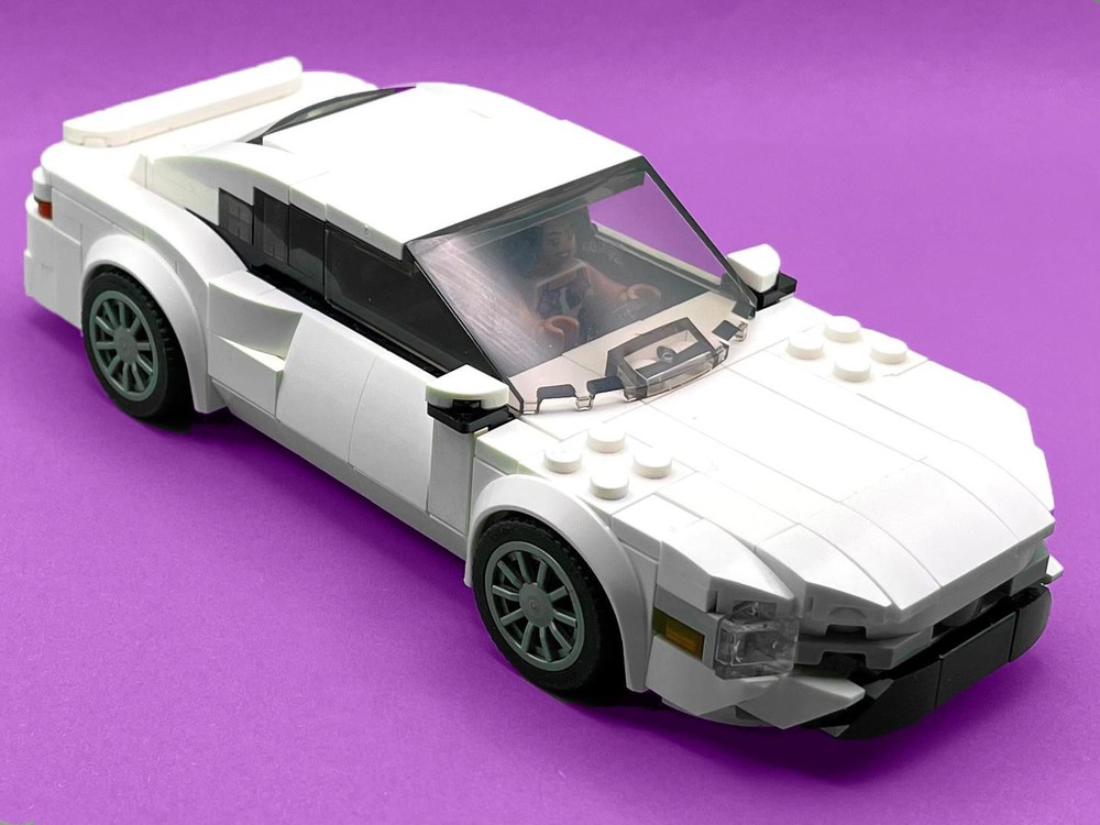 Lego Toy Camry - White - 8 Stud Speed Champions