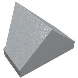 Brick Sloped 45° 2 x 1 Double / Inverted with Hollow Bottom / Light Bluish Gray