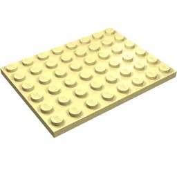 Plate 6 x 8 / Light Yellow