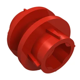 Technic Driving Ring 2L, 4 Ridges / Red