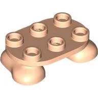 Feet, 2 x 3 x 2/3 with 6 Studs on Top / Light Nougat