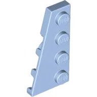 Wedge Plate 4 x 2 Left / Bright Light Blue