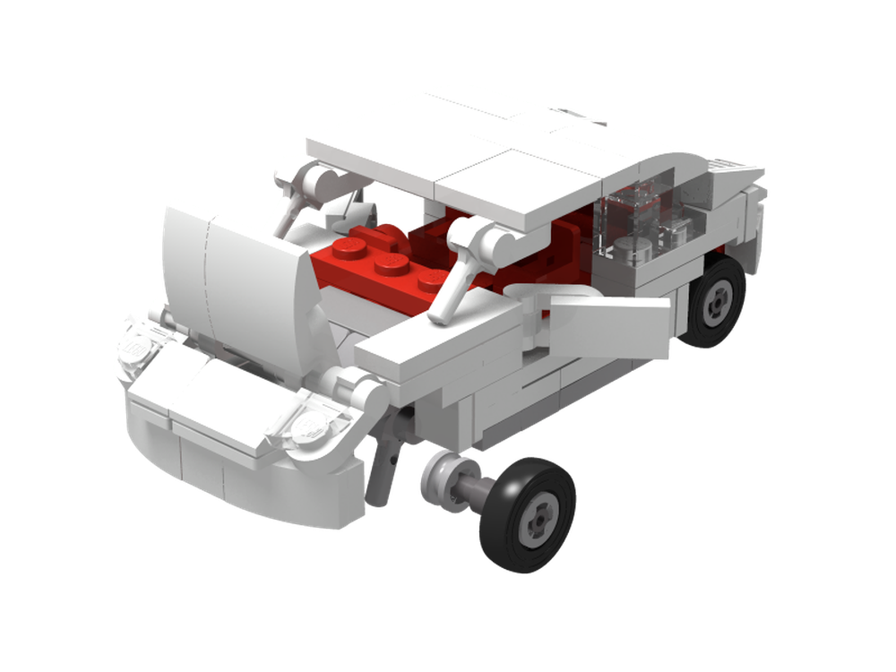 Lego Replica of Corgi 341-Mini Marcos GT850 “Golden Jacks”