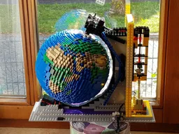 Tilted stand for The Earth
