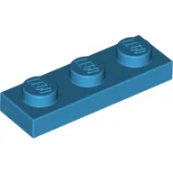 Plate 1 x 3 / Dark Azure