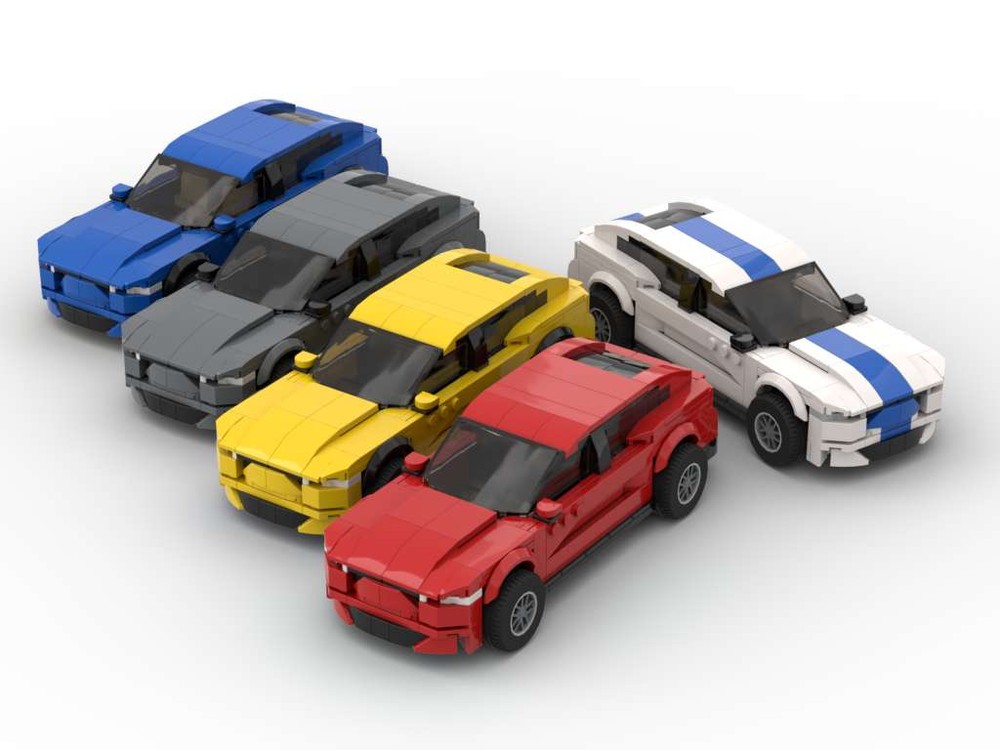 Lego Built Tough Mustang Mach E - Set of Five Colors