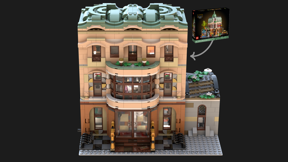 Lego Boutique Guesthouse - Alternate Build of Boutique Hotel set 10297