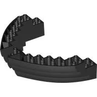 Boat Hull Section, Brick 16 x 10 x 3 / Black