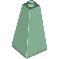Brick Sloped 75° 2 x 2 x 3 Double Convex / Sand Green