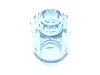 Brick Round 1 x 1 Open Stud / Trans-Medium Blue