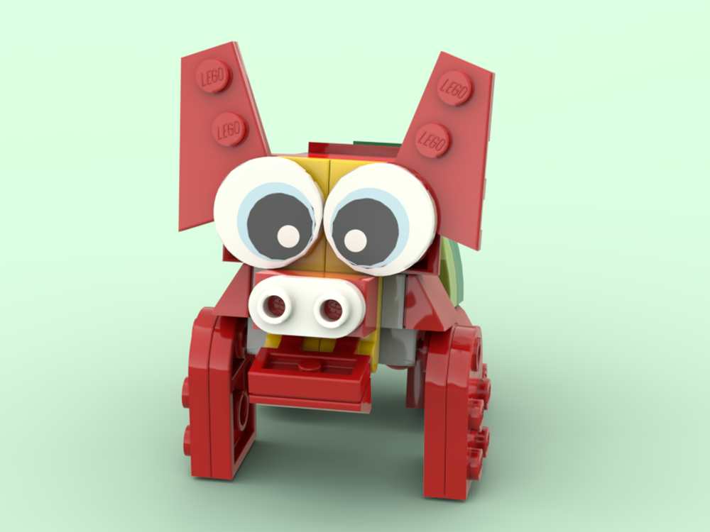 Lego red pig