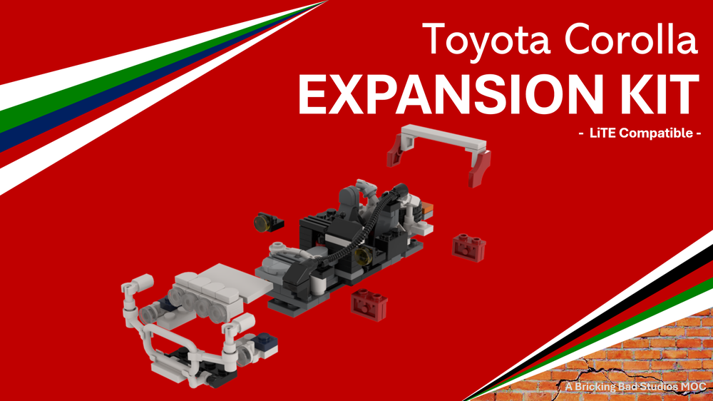 Lego Toyota Corolla Expansion KiT (`SuperKit': LiTE series pack of KiTs: 1, 3, 4, 5 ,6 and Safari)