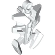Lego Large Figure Torso Cover, Armor, Small Triangular with Pincer End / White