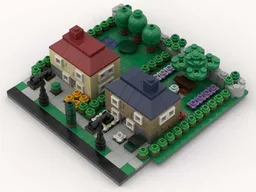 Modular Family Houses (2 on 1 plate, simple) #1