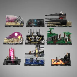 Skywalker Saga (Diorama Bundle)