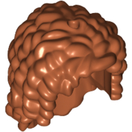 Lego Hair Long with Curls / Dark Orange