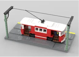 classic red trolley