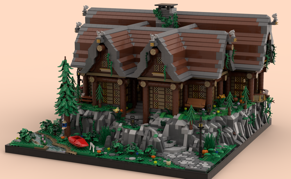 Lego Rustic Mountain House