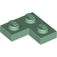 Lego Plate 2 x 2 Corner / Sand Green