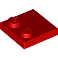 Plate Special 2 x 2 with Only 2 studs / Red