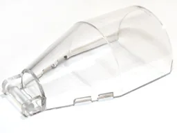 Windscreen 7 x 4 x 2 Round with Handle / Trans-Clear