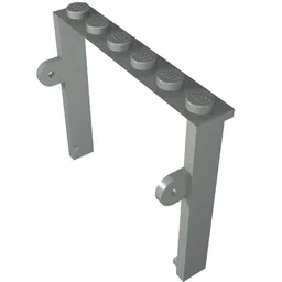 Garage Door Frame (Old style) - Studs / Light Gray