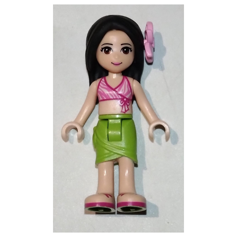 Lego Martina - Dark Pink Bikini, Lime Skirt