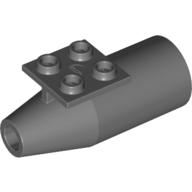 Lego Engine Smooth Large [2 x 2 Thin Top Plate] / Dark Bluish Gray