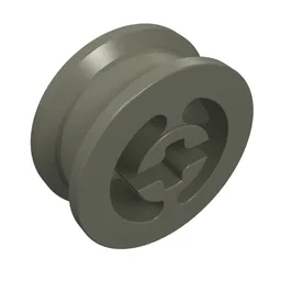 Wheel with Split Axle hole / Dark Gray