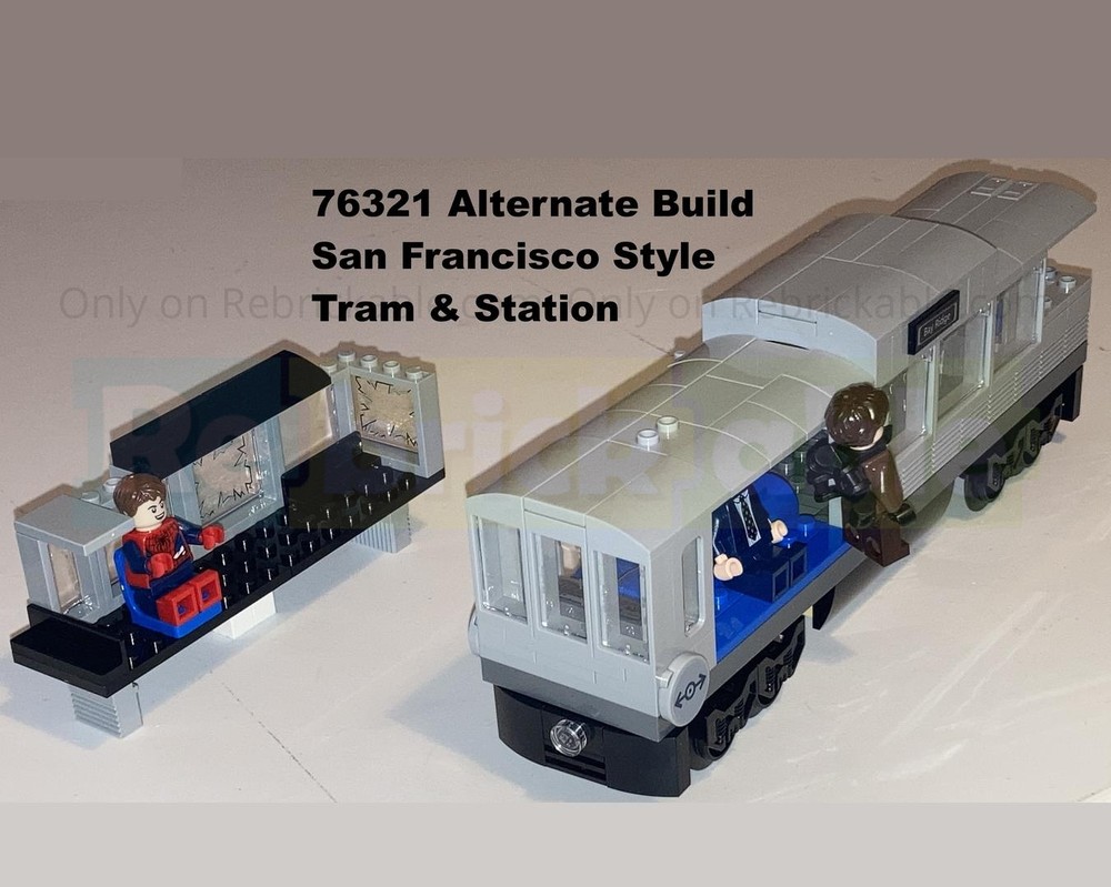 Lego 76321 Alt Build - San Francisco Style Tram & Station