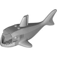 Animal Body Part, Shark Body with Gills and White Belly Print / Light Bluish Gray