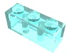Brick 1 x 3 / Trans-Light Blue