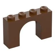 Brick Arch 1 x 4 x 2 / Reddish Brown