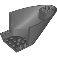 Aircraft Fuselage Curved Aft Section 6 x 10 Bottom / Dark Bluish Gray