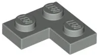 Plate 2 x 2 Corner / Light Gray
