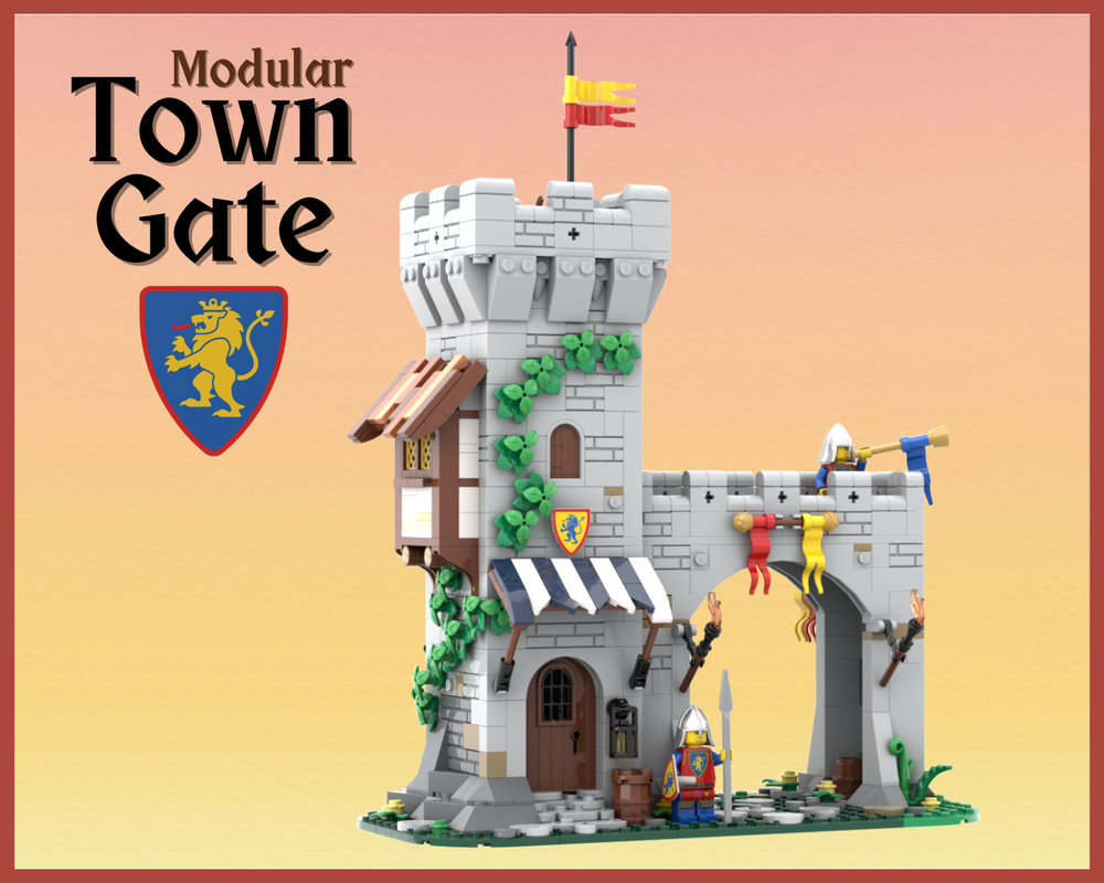 Lego Lion Knight's Modular Town Gate