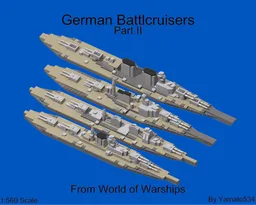 1:560 Scale German Battlecruisers(part 2)