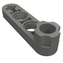 Technic Beam 1 x 4 Thin with Stud Connector / Dark Bluish Gray